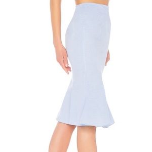 Revolve’s brand Majorelle, Blue Midi Mermaid Skirt